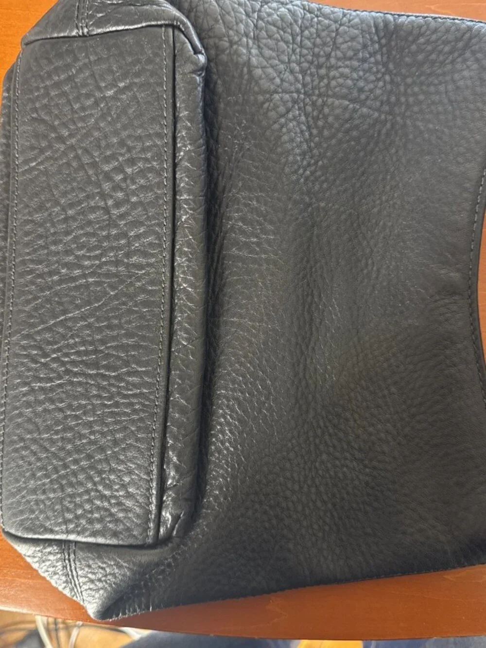 Vintage Coach Pebble Leather Hobo Shoulder Bag -Black Great Shape Lovely